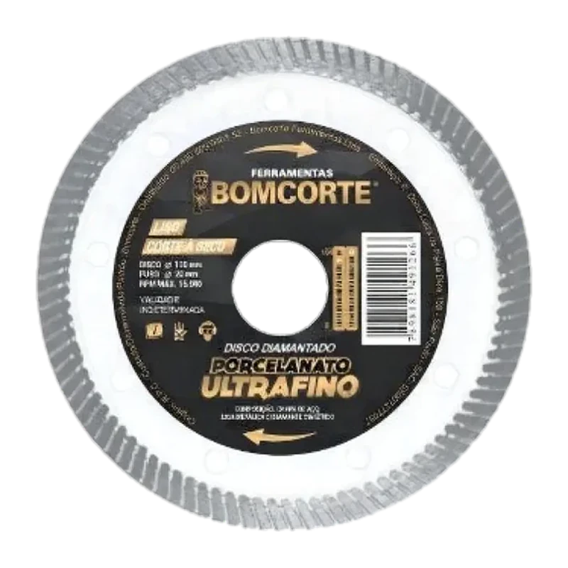 Disco diamantado ultrafino 110 mm para porcelanato